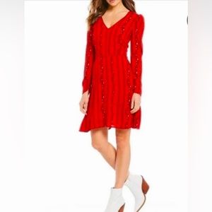 A Loves A Red Poinsetta dress. Size 2. Never Worn.